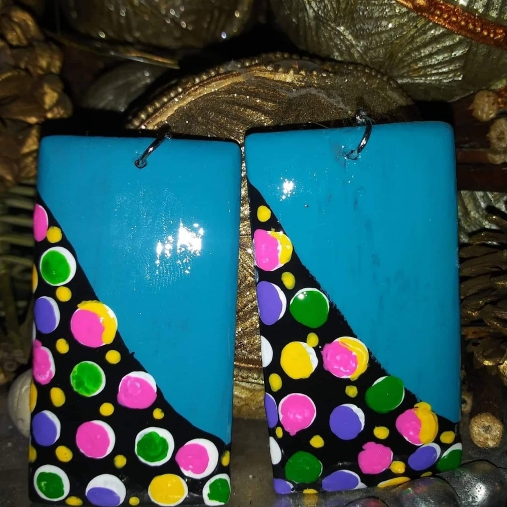Hand painted earrings
